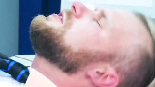 elegant hunk Menek Drilling Tobias Anal with attractive businessmen