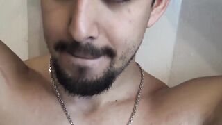 Bareback and raw cock riding with Latino who turns gay