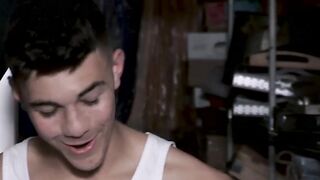 Hot stepbro treated with dick and cum in mouth