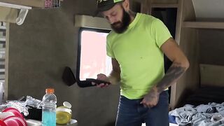 Inked stud barebacks gay stepson before creampie Hoe 2