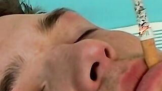 Jeremiah Johnson spreads wide for Hot Jaeger and his cigar