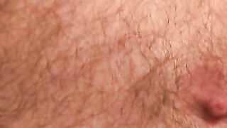 Older dude strips and tugs on his big cock and cums hard
