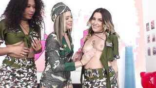 SWALLOWED Lana, Chanel and Skyla's throat challenge