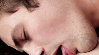 Lovable twink loves getting his ass streched with big dick