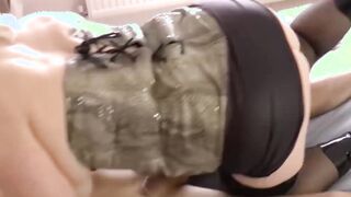 Lacey Starr, a sultry GILF domina, anally fucked and consumed warm cum