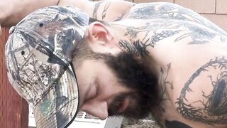 Stud pounds stepson raw after fucking his tight throat rough