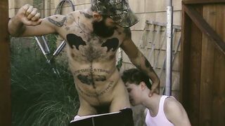 Stud pounds stepson raw after fucking his tight throat rough
