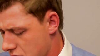 Businessmen fuck inside of their office during work hours