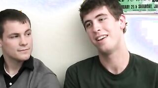 Sucked off straighties spitroast lascivious beauty