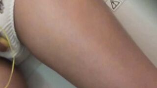 Adorable Japanese nubile taped using sex toys for pleasure