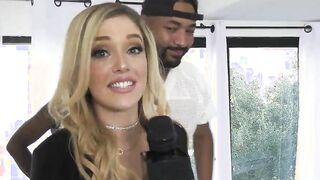 News Reporter Kali Roses Sucks Big Black Athlete Cocks