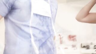 Aroused TS and her doctor bareback each others ass