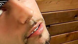 Handsome straight badboy Flaco is jacking off his cock solo