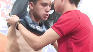 Bareback session without any condoms for Latino dudes