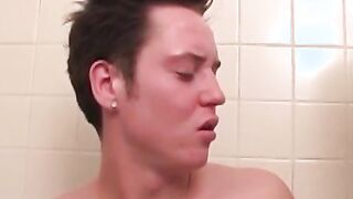 Jock nipples slurped before blowjob and ass licking