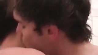 Jock nipples slurped before blowjob and ass licking