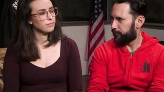Bound evidence clerk anal fucked by big cock dirty cop