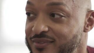 Shemale babe barebacked by black stepbrother