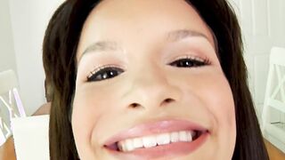Brunette knows how to suck cock in just the right spot