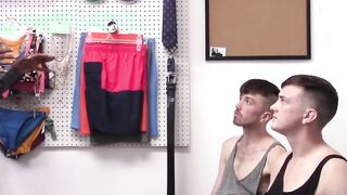 Two jocks banged raw by hot BBC police officer for stealing