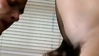 Kinky cock sucker spreads his legs and gets drilled hard