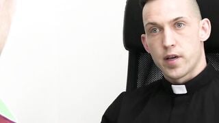 Forbidden religious anal play leads to priest fucking twink