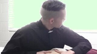 Forbidden religious anal play leads to priest fucking twink