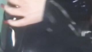 Detention dildo fucks domina spanks and latex sub