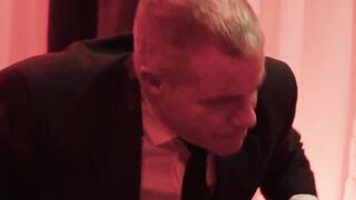Voyeur gathering of mature courteous fellow screw youthful twink gay