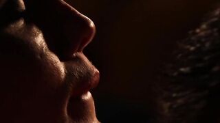 Horny sensual MILF moans from joy during hot missionary fuck
