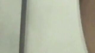 Pissing Japanese darling partaking in her time in open toilette
