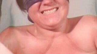Tied brunette in predicament bondage gets sensory overload