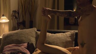 Nubile babe blowing dick in erotic banging and creampie