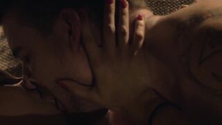 Nubile babe blowing dick in erotic banging and creampie
