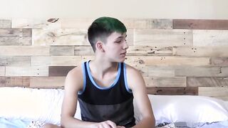 Prior to pleading with himself a skinny gay talks in an interview