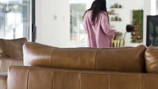 Tgirl Eva Maxim lets neighbor bareback her ass