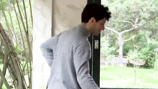Hardcore gay foursome with first timer straight Latino