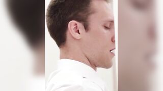 Guiltless Mormon woman submits to dick sucking custom