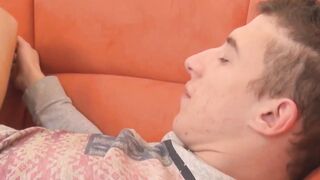 Teen fucks him after sucking his cock and getting a footjob Hoe 2