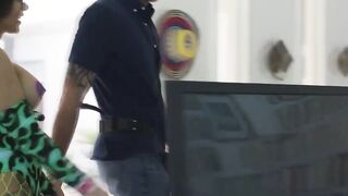 Trans Eva Maxim lets neighbor bareback her ass