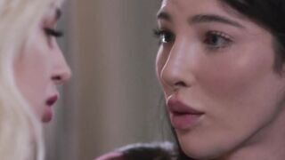 Cute Lexi Lore gets fucked by TS for the first time