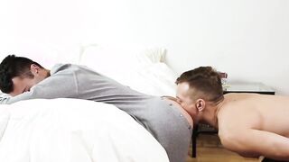 Without any protection between two stepbros in no bad-to-the-bone sex