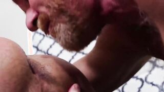 Eric The Red is berating Twink Gabe Bradshaw as he groans