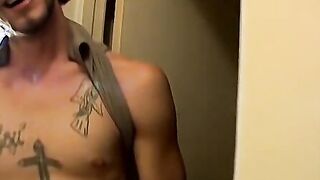 Young straight thugs jacking off their cocks for cum