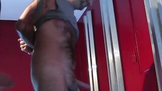 Hot tattooed stud moans during hot and passionate fingering
