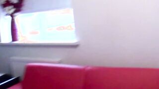 Hot blonde babe Abbi Price deepthroating and ball licking