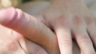 Sexy twink Carl Ross in nature until the sexual tension with his masseuse is too much