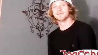 Straight Nimrod undresses and shows off his dick for a suck