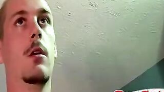 Naughty gay dude seduces and barebacks straight buddy