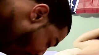Horny dude Token sucking on Brians uncut and long dick